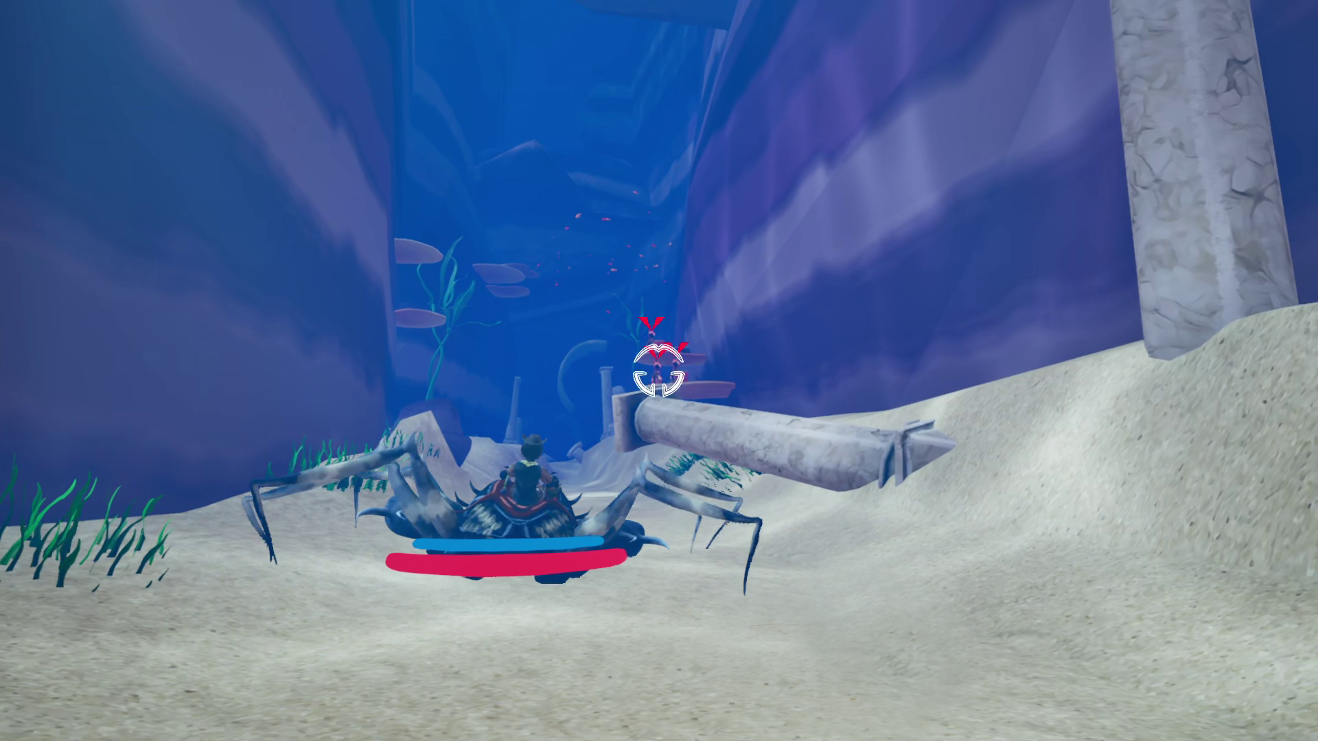 Cowboys and Crabs crab chase gameplay