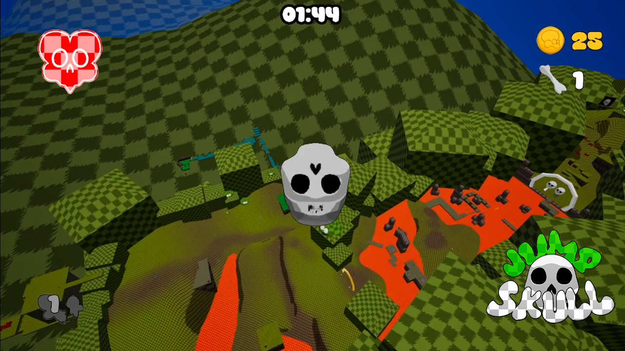 Jump Skull mid-air platforming gameplay